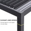 12 Ft. W x 10 Ft. D Aluminum Louvred Pergola