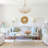 6 - Light Floral Basket Crystal Chandelier