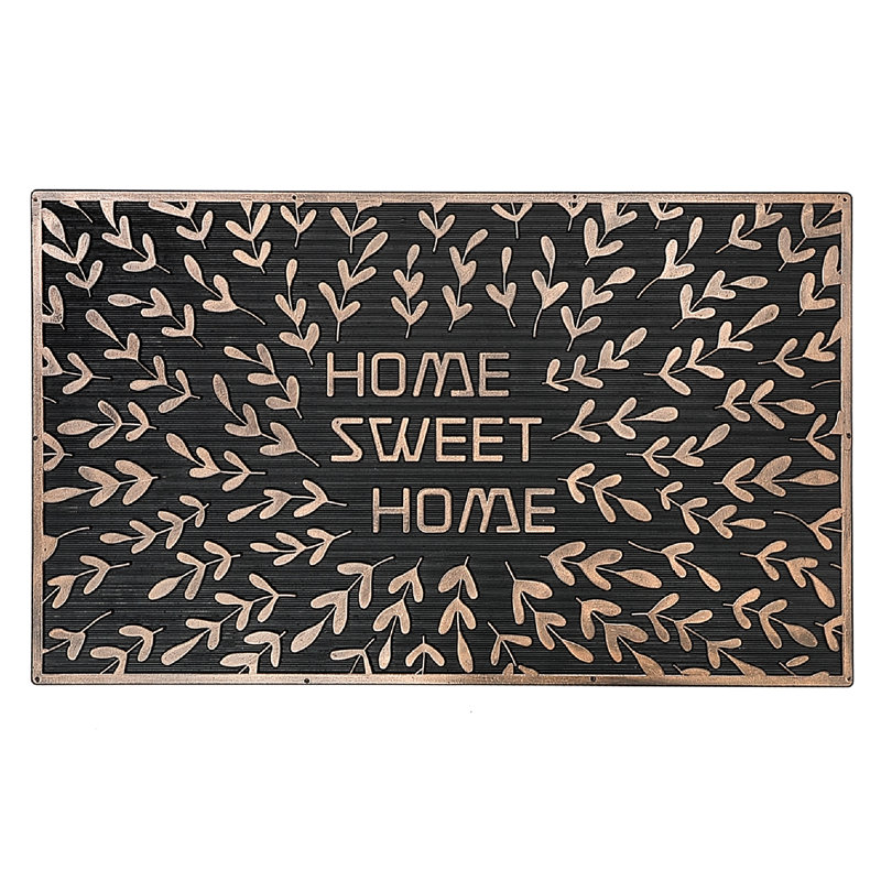 Tapis de cuisine en caoutchouc (Home Sweet Home Leaves)