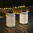 8.75" H Metal Wire Solar Powered Outdoor Hanging Lantern(Set Of 2)