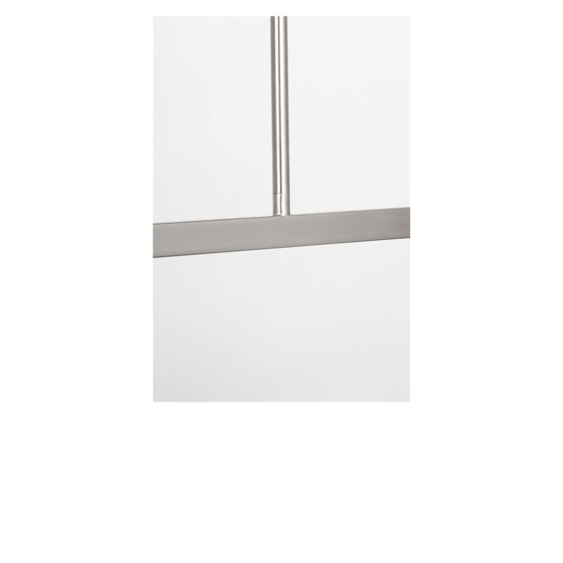 Lustre linéaire à quatre lumières, Non, Nickel brossé