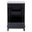 Petit meuble-lavabo moderne de 20 pouces avec lavabo en céramique - 20 * 14,5 * 33,3 pouces, rangement spacieux, 1 porte à fermeture en douceur-1543814573