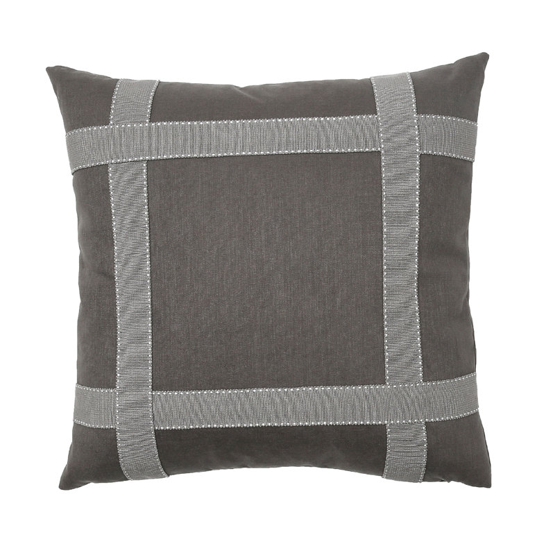 Bradford Lumbar Pillow Cover & Insert, Graphite, 15" x 20"