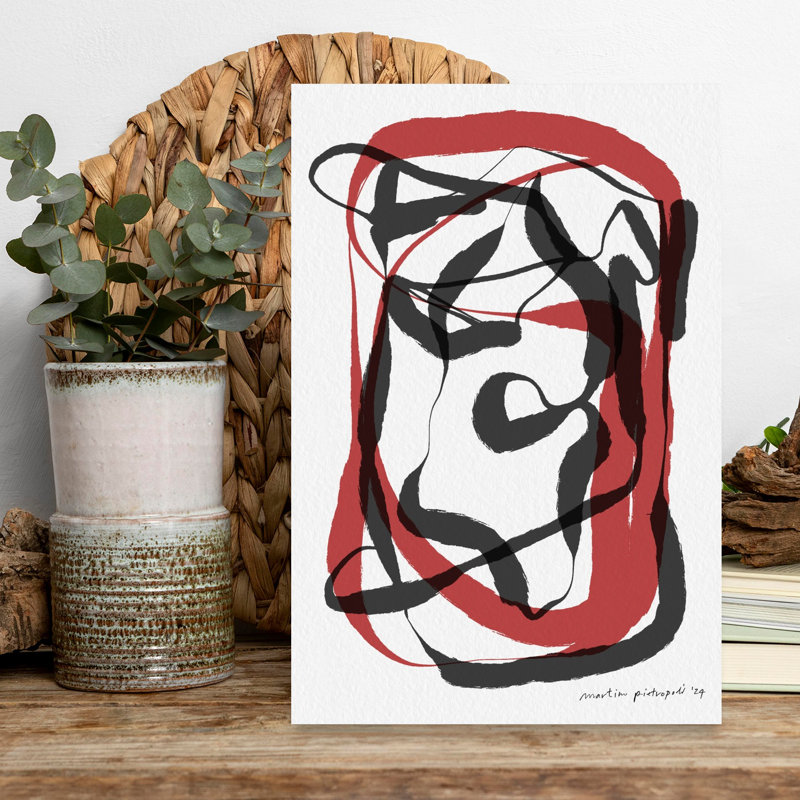 Art contemporain contemporain abstrait, H 18 po x l 12 po