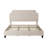 Modern Chenille Upholstered Bed With Adjustable Headboard & Solid Wood Legs-1048731100-1048731072