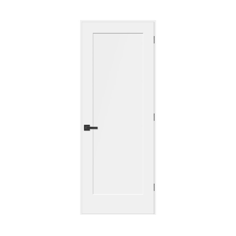 (Pré-verrouillé) Porte pré-suspendue intérieure à 1 panneau avec montants de porte de 4 9/16 po, 24 po x 80 po, Oui