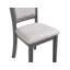 Chaise de salle à manger en bois Josiha (ensemble de 6), gris-120841823-120841822