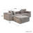 Neipert 102.36 " Corduroy L-Shaped Sofa & Chaise with Ottoman-2112311435