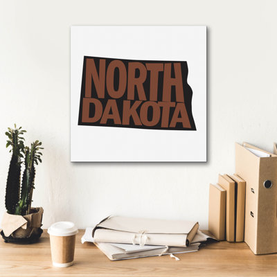 'North Dakota 2' by Art Licensing Studio Canvas Wall Art