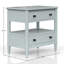 Table de chevet ouverte avec 2 tiroirs-1315977748