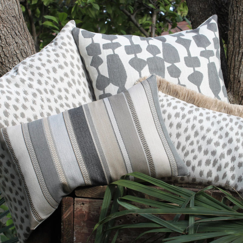 Pebble Beach Lumbar Indoor/Outdoor Pillow Cover & Insert