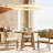 Wales Avery Round Solid Wood Dining Table