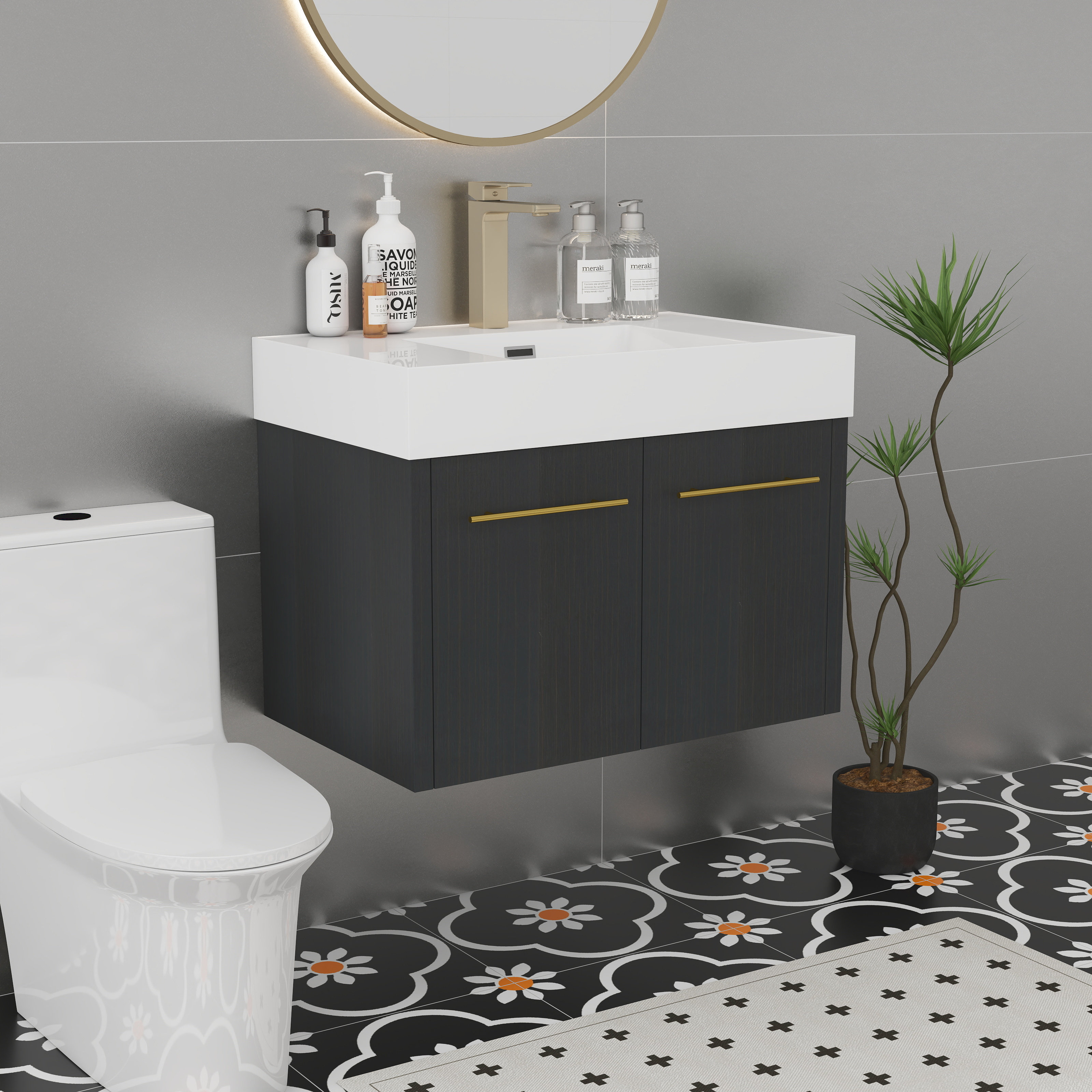 Latitude Run® Bathroom Vanity With Sink | Wayfair