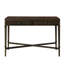 Table de rangement cannelée brun foncé avec design 2 - Foyer avec option de console de salon
