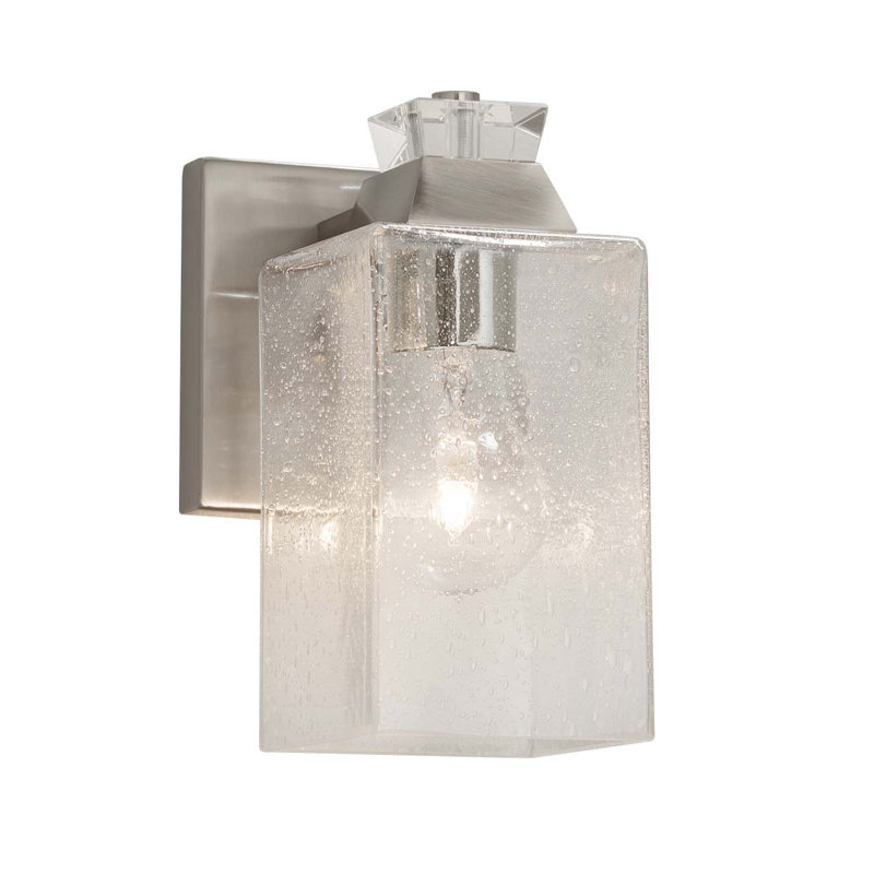 Casson Armed Sconce, Polished Chrome, Caramel, Dedicated LED