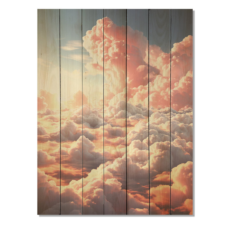 Toile panoramique Sky Horizon IV - impression sur bois Sky, H 32 po x l 24 po