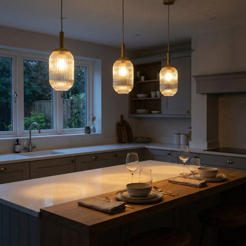 Luminaire suspendu en verre Kirkley