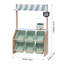 Teamson Kids Little Helper Farmer’s Market Prentend Play Stand with Storage Bins, Awning & Accessories