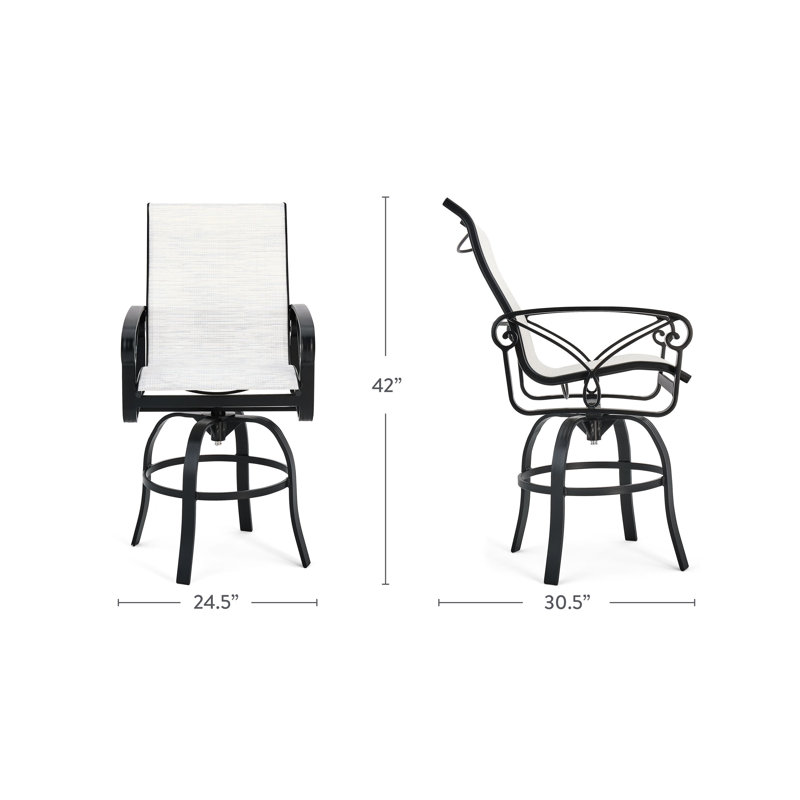 Tabouret de bar 22 po avec coussin Palazzo