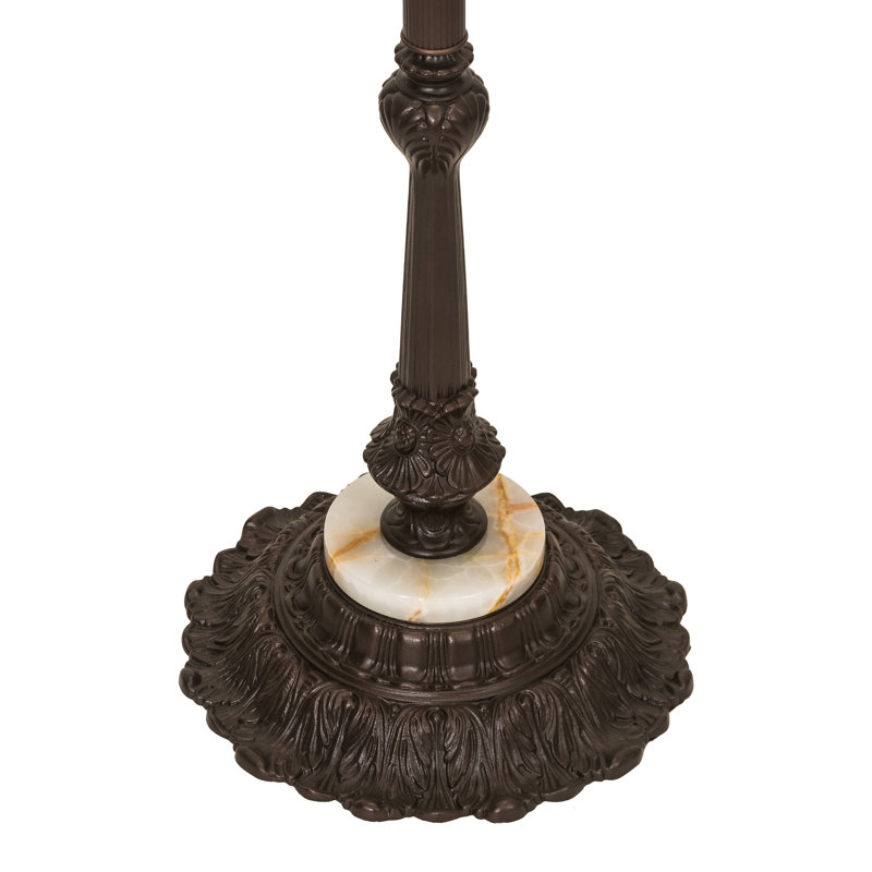 Greenbriar Oak Floor Lamp, White
