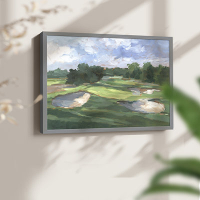 Golf Course Study III -Framed Print - Restickable