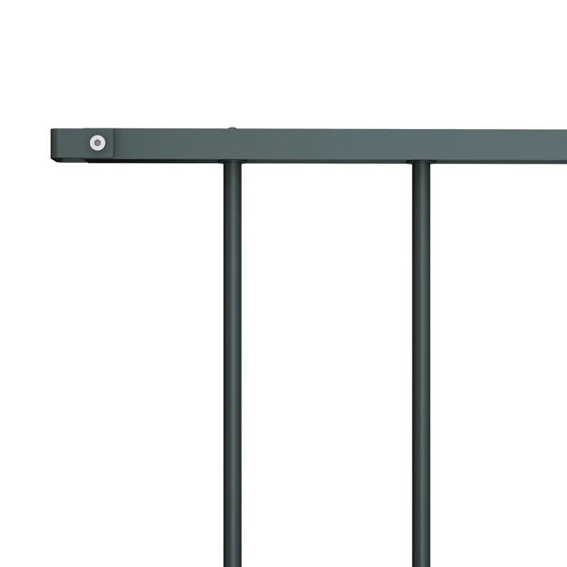 Fredonyer 99.06cm H x 170.18cm W Metal Fence Panels, Black