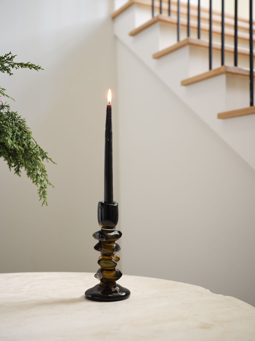 Foundation Candleholder, 9" H x 4.25" W x 4.25" D