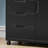 Black 5-Drawer Metal Mobile Cabinet, Also Serves As A Printer Rack/Craft Cabinet/Dressing Table, Suitable For Home Offices.-1420748627