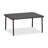 Melea 4 Piece Deep Seating Set, Grey