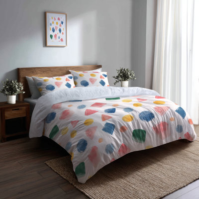 Ensemble de housse de couette pour enfants Creative - Ensemble de literie et de coussins décoratifs Illustration Crayon