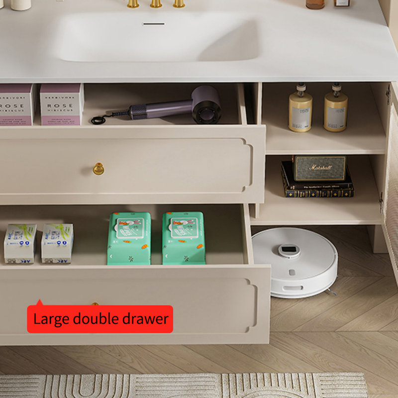 Fashion simple bathroom cabinet, 19.7" H x 47.2" W x 21.7" D