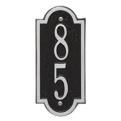 Richmond Personalized Vertical Mini 2-Line Wall Address Plaque