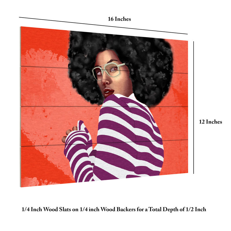 Emel Tunaboylu  Ratio  Print By Bohonewart 3 Wood Slat Art, H 18 po x l 22 po