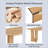 60-inch Rectangular Wooden Dining Table With Carved Legs, Suitable For Dining Rooms And Living Rooms.-1956561162