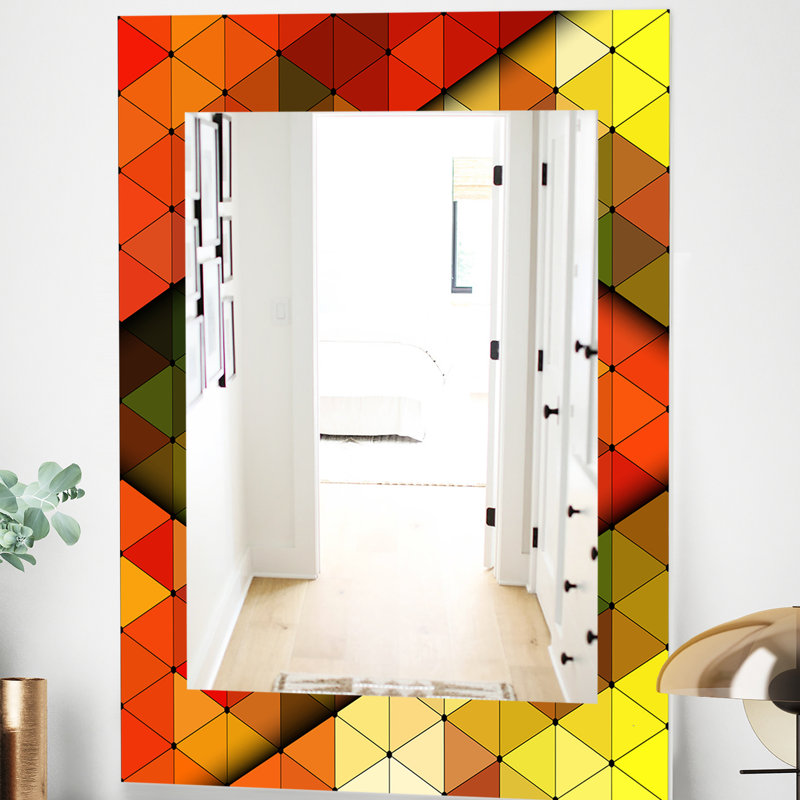 Miroir décoratif colourfields 21 triangulaire, H 24 po x l 32 po