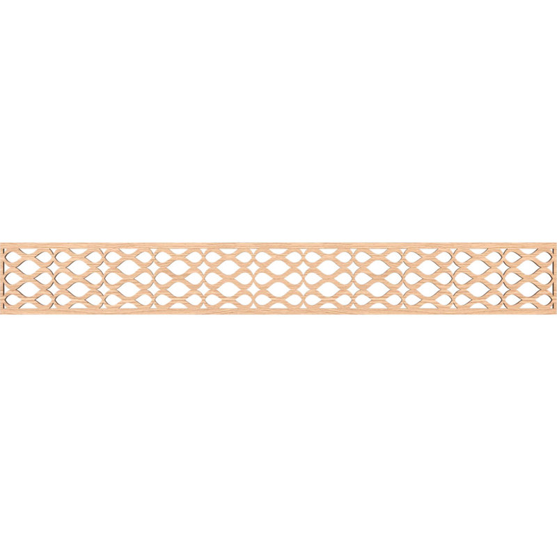 Moulure de panneau Somerset, H 6 po x l 46,5 po x P 0,25 po, Chêne rouge