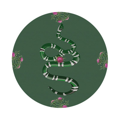Napperon en cuir Thistle and Snake