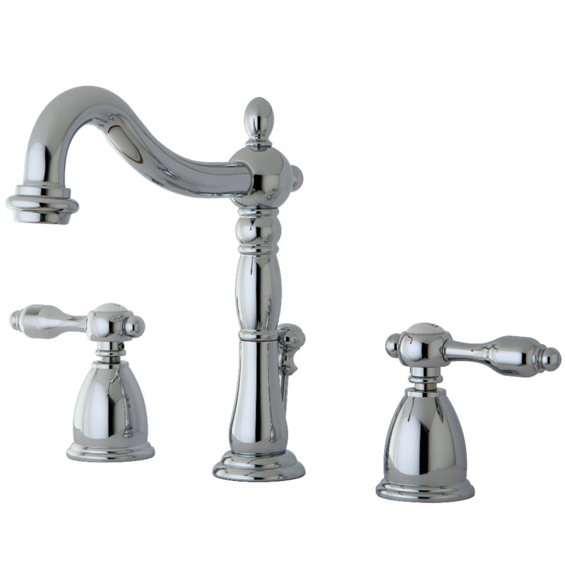 Robinet de salle de bain espacé Kingston, Chrome poli