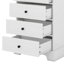 Armoire de rangement autoportante avec 2 portes, tablette réglable, 4 tiroirs, armoire de rangement pour salle de bain, panneau de fibres à densité moyenne-809368959