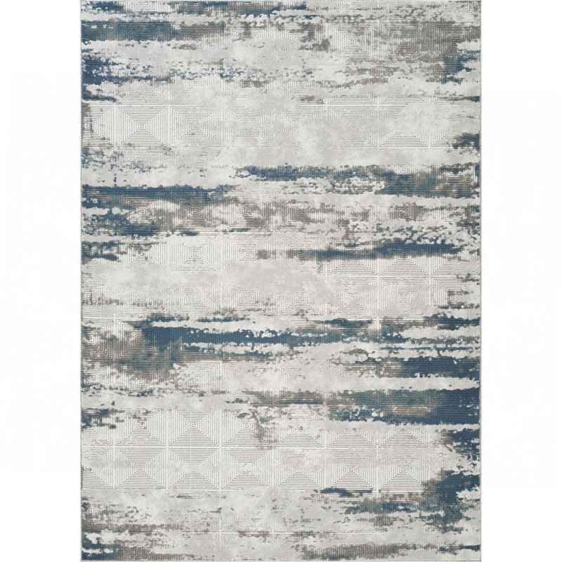 Tapis gris, Rectangle 5 pi 3 po x 7 pi 3 po