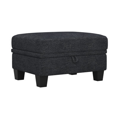 Repose-pieds de rangement polyvalent en chenille pour canapé modulaire modulaire ou comme siège simple ou table basse
