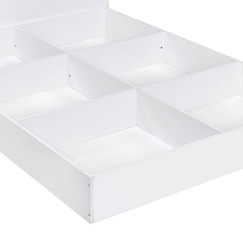 Grand lit plateforme avec rangement