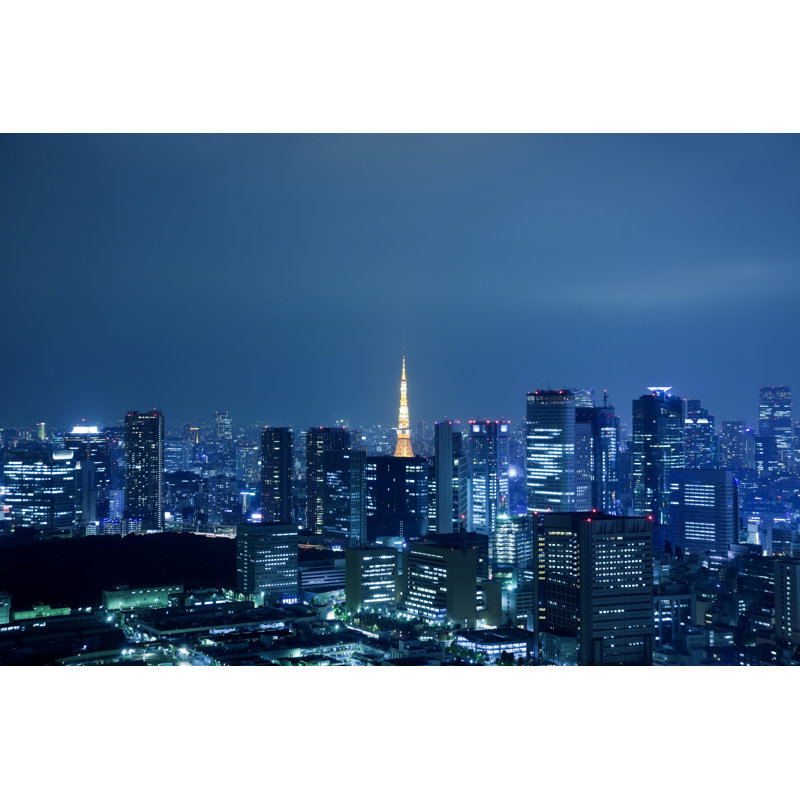 Tokyo At Nigh by Plusphoto - Wrapped Canvas Print, 51cm H x 76cm W