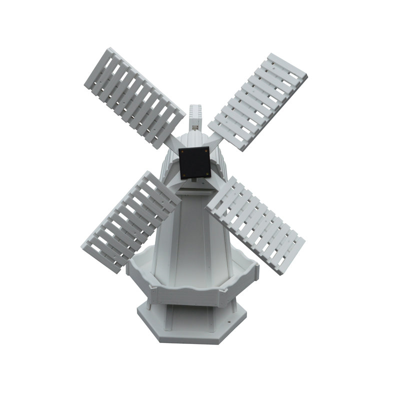 Moulin à vent traité sous pression Donte, H 48 po x l 18 po x P 18 po, Blanc