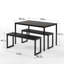 Winterton 3-Piece 4-Seater Dining Set with Wood Top & Steel Frame-1018272829-1003614469