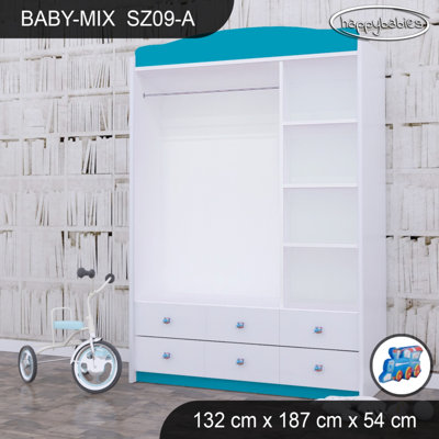 Baby 3 Door Wardrobe