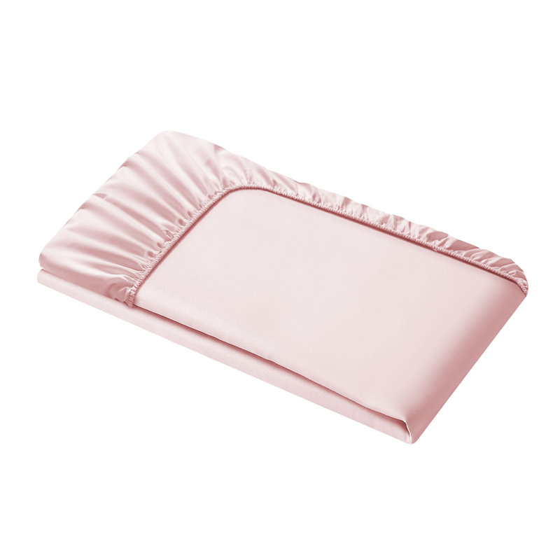 Blush Full Deep Pocket Microfiber Fitted Sheet with Storage