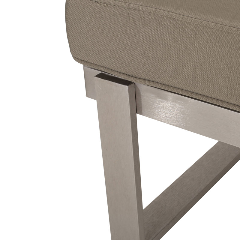 Right Arm Seater - Khaki Aluminium Comfortable Spot. 63.45 In. D, 30.1 W, 26.93 H, 41.99 Lb. Wt Spacious Lb