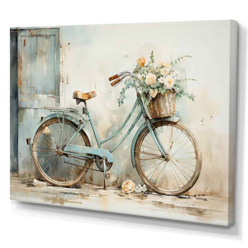 Bicycle Tranquil Pedaling V - Transportation Canvas Prints, 34" H x 44" W, Wrapped Canvas, No Frame
