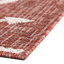 Tapis d'intérieur / extérieur en plastique tissé à la machine en rouge / ivoire-73187323